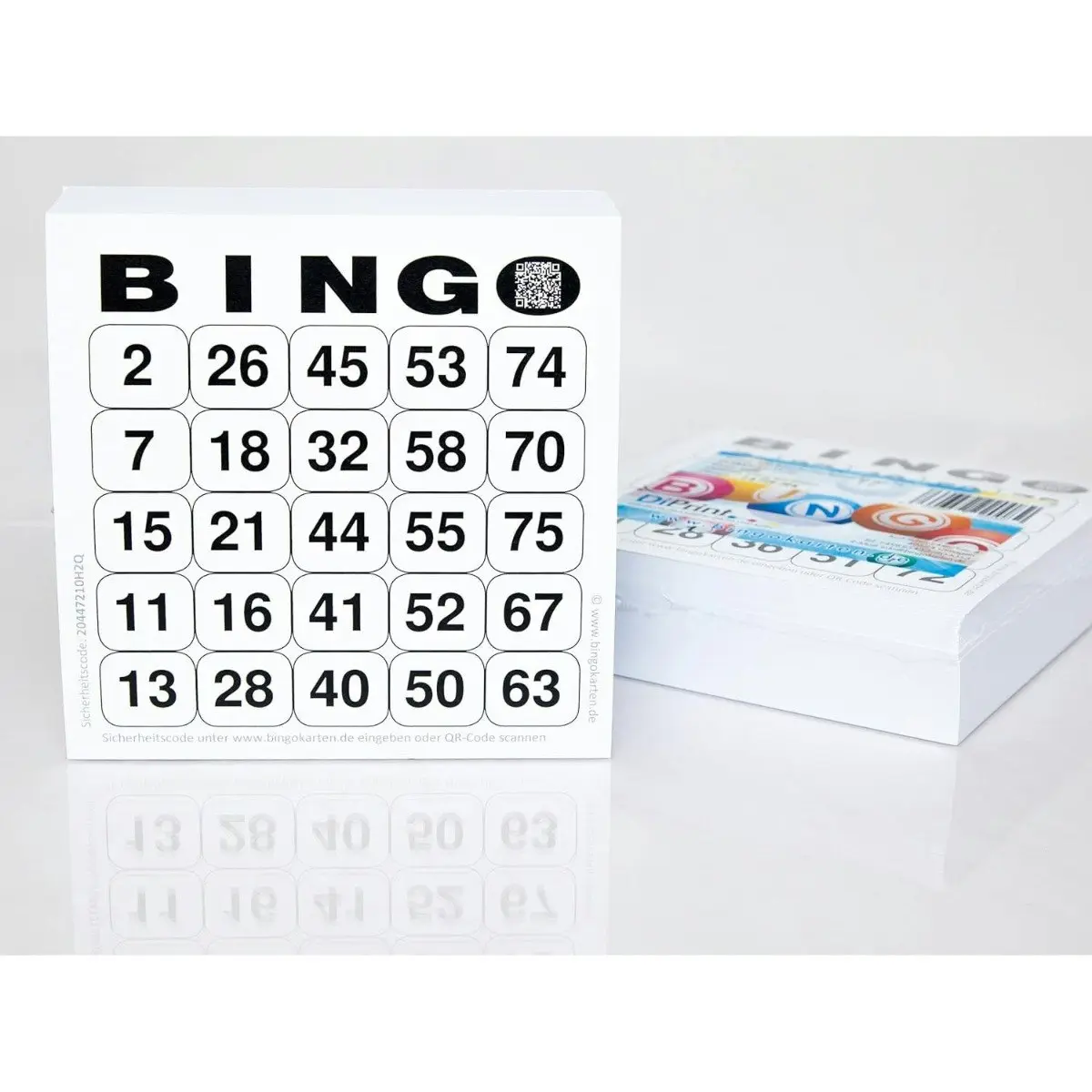 200 Large Printed Bingo Cards for Seniors System 25 from 75