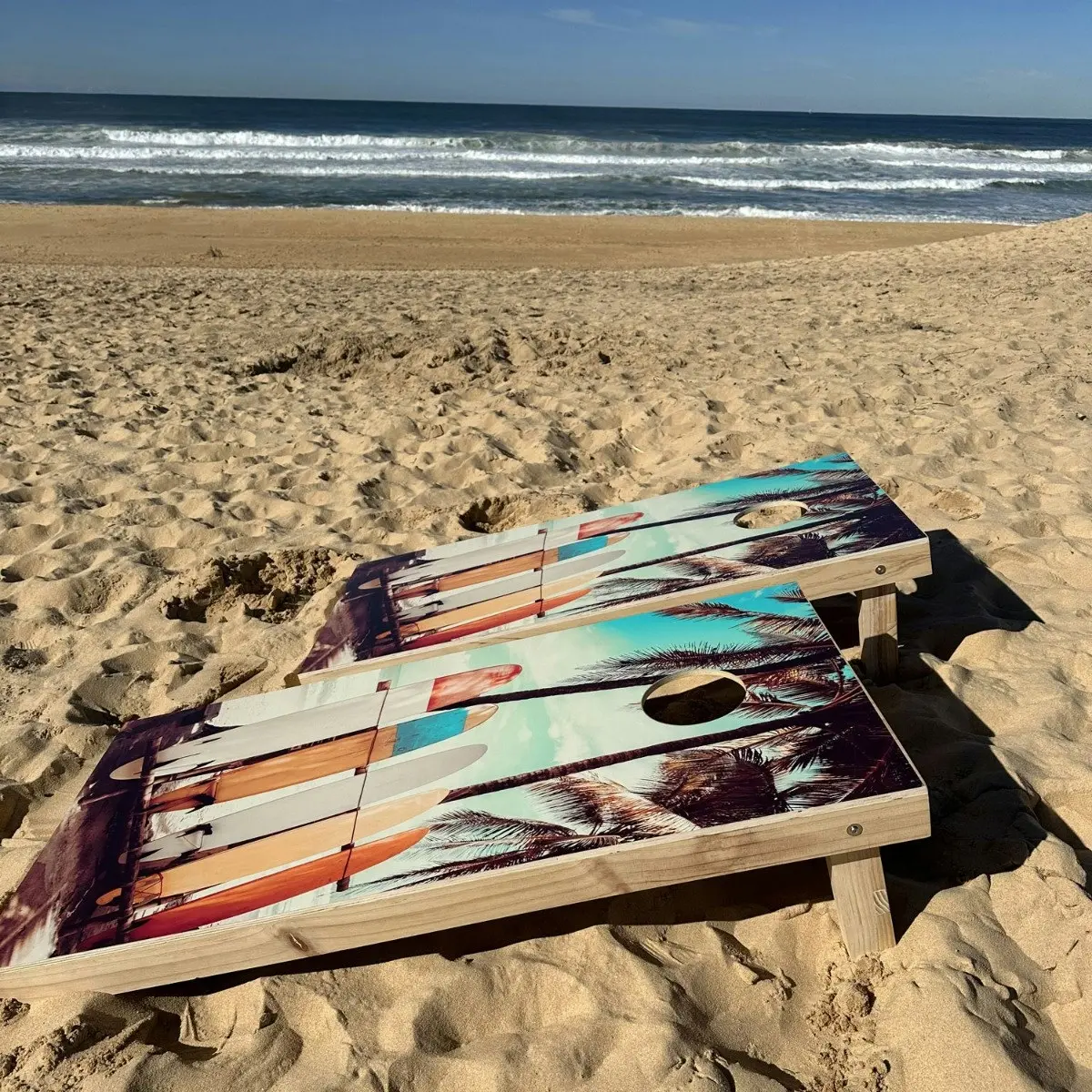 Surfs Up Limited Edition Cornhole Game - Regulation Size