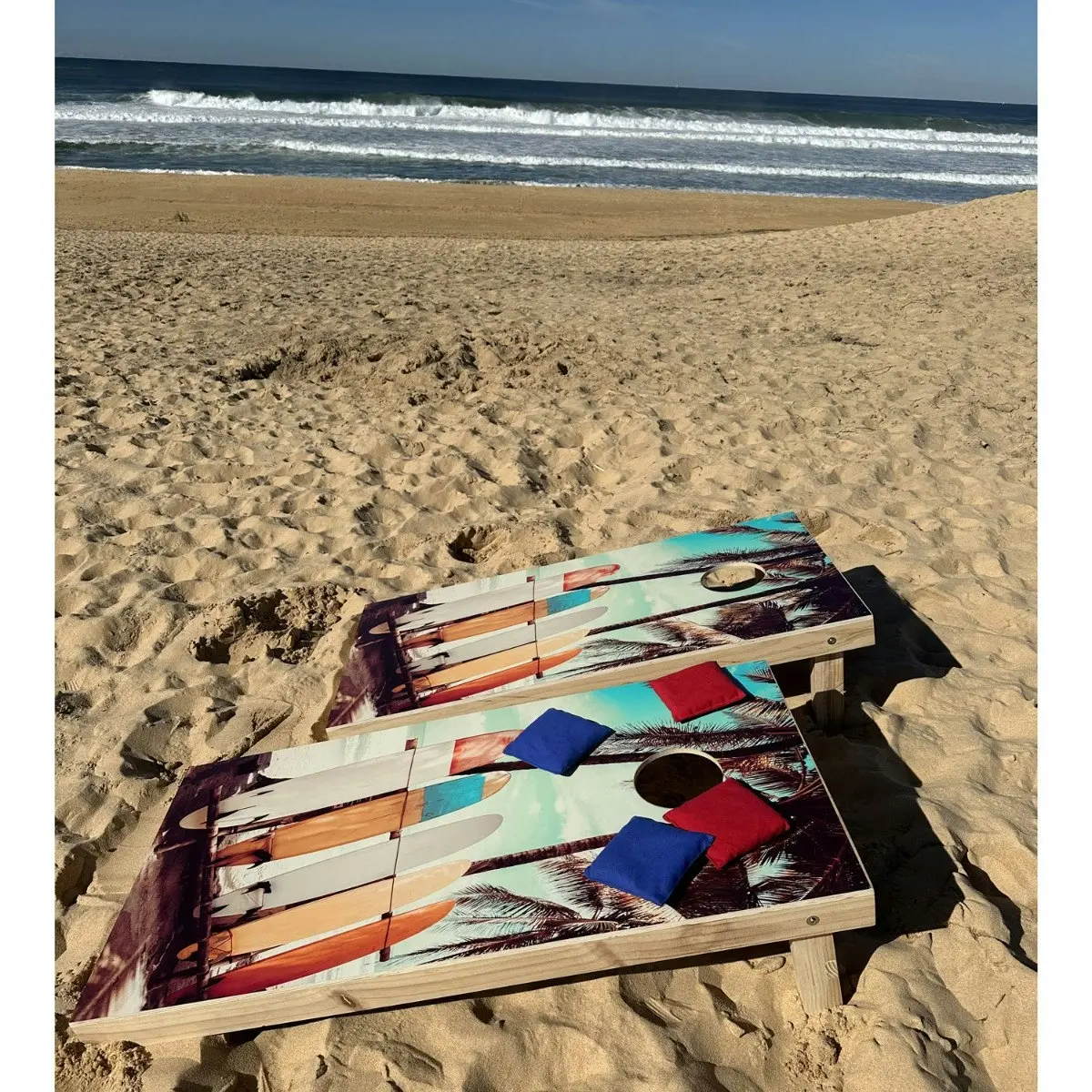 Surfs Up Limited Edition Cornhole Game - Regulation Size