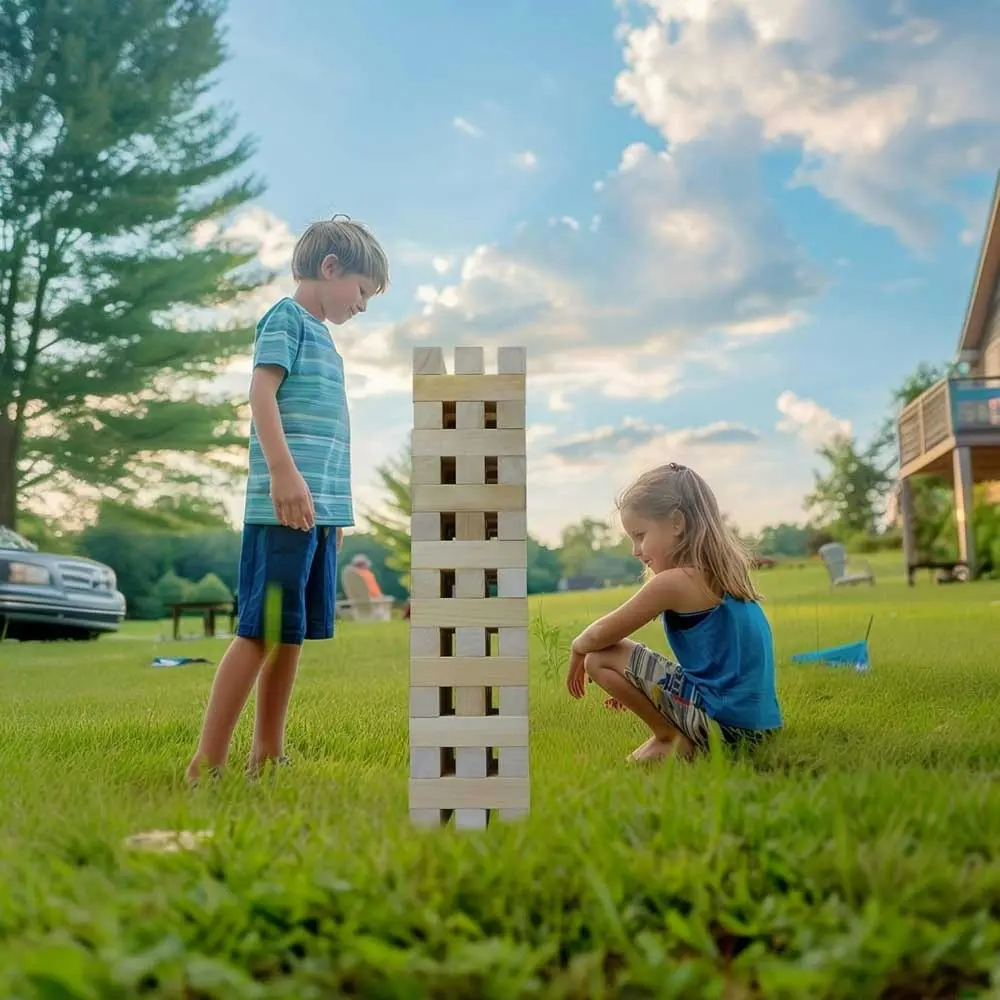 Giant Tumbling Tower Game - Kid Friendly Superlight Blocks