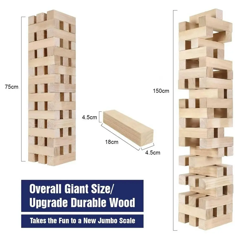 Giant Tumbling Tower Game - Kid Friendly Superlight Blocks