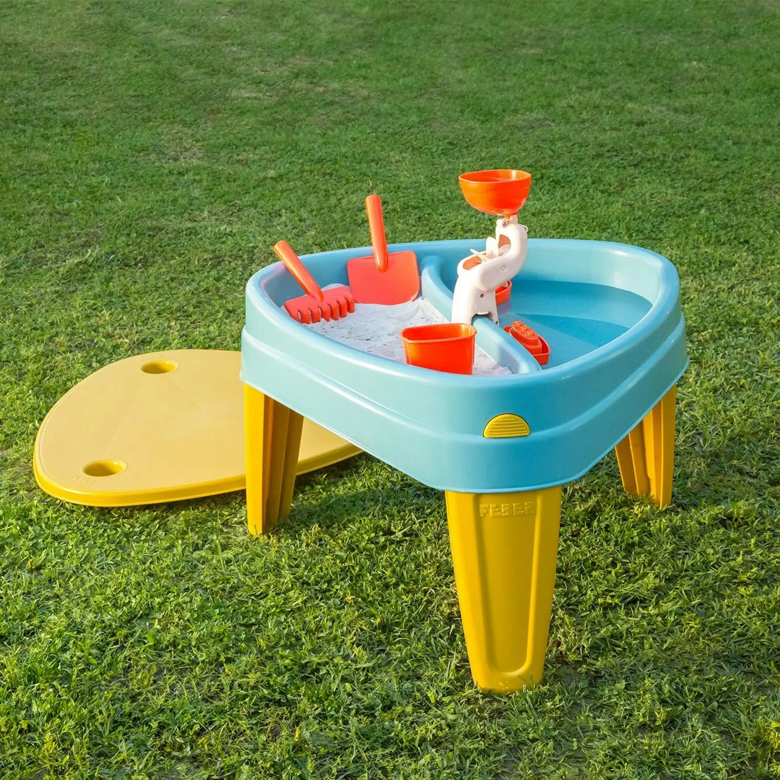 Feber Casual 3-in-1 Play Island Table featuring Water and Sand Compartments