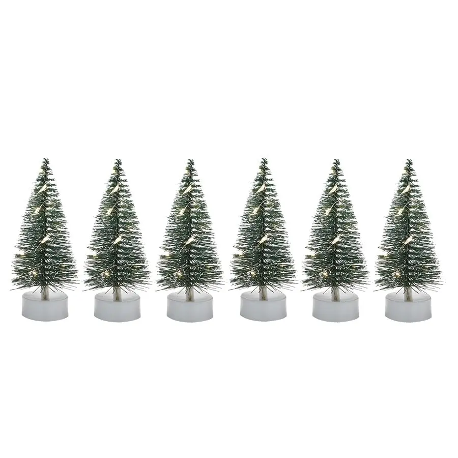 Sparkling Mini Christmas Tree set/6