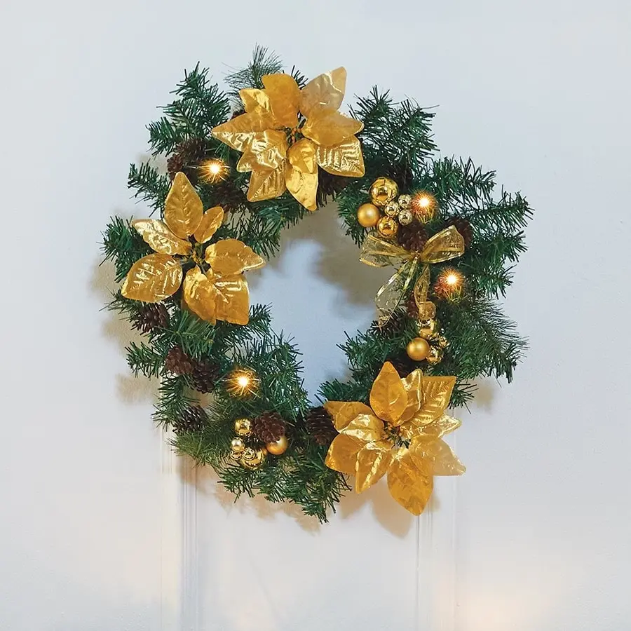 Christmas Wreath with LED Lights