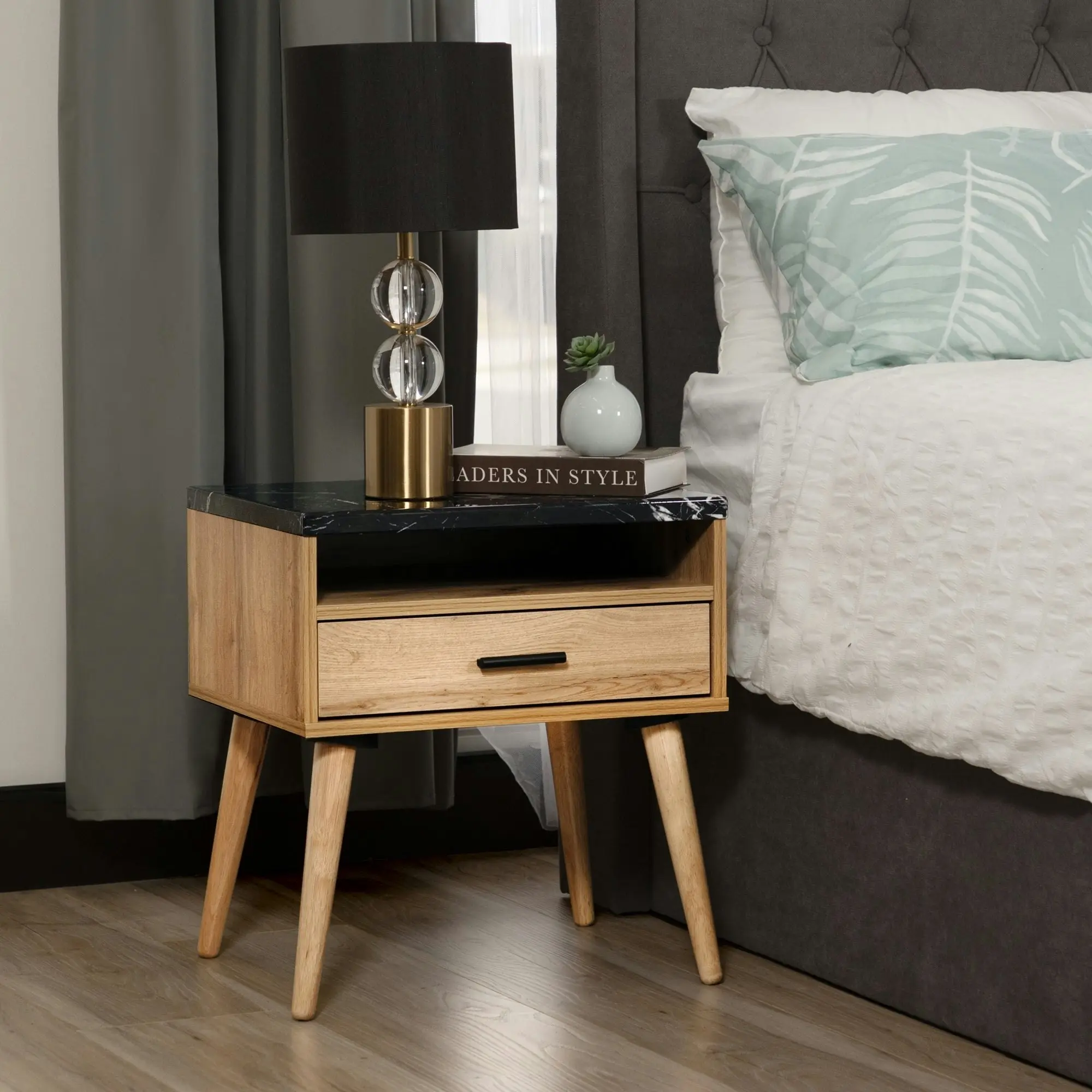 Marcello Bedside Table Wotan Oak