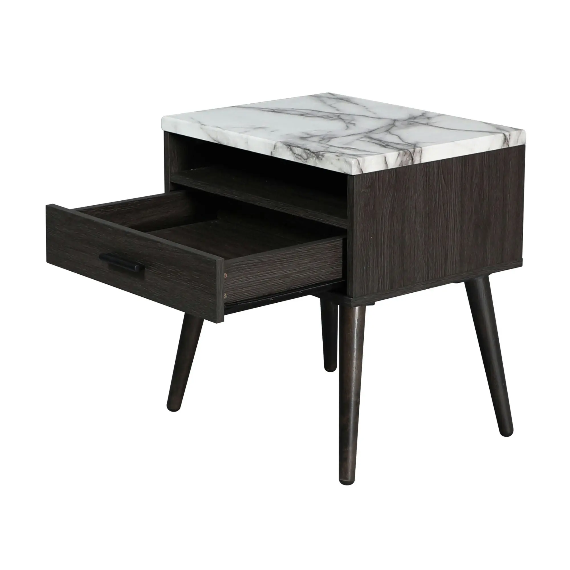 Marcello Bedside Table Dark Brown