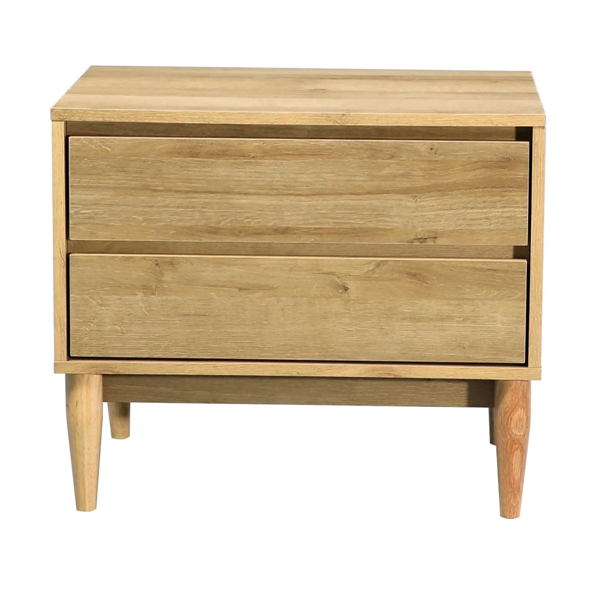 Anderson 2 Drawers Bedside Table Riviera Oak