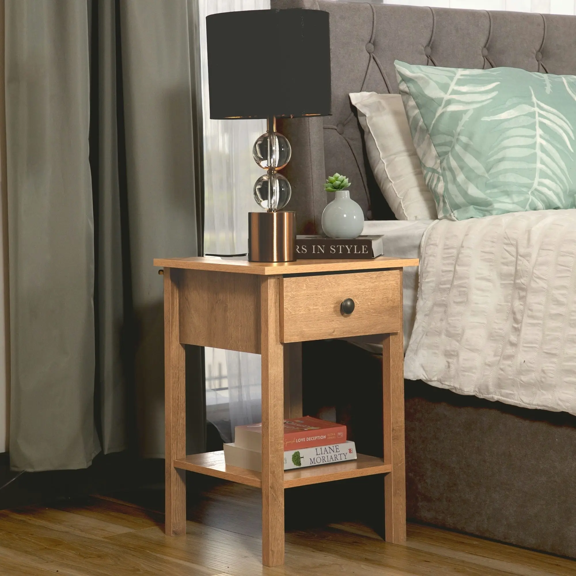 Declan Bedside Table Riviera Oak