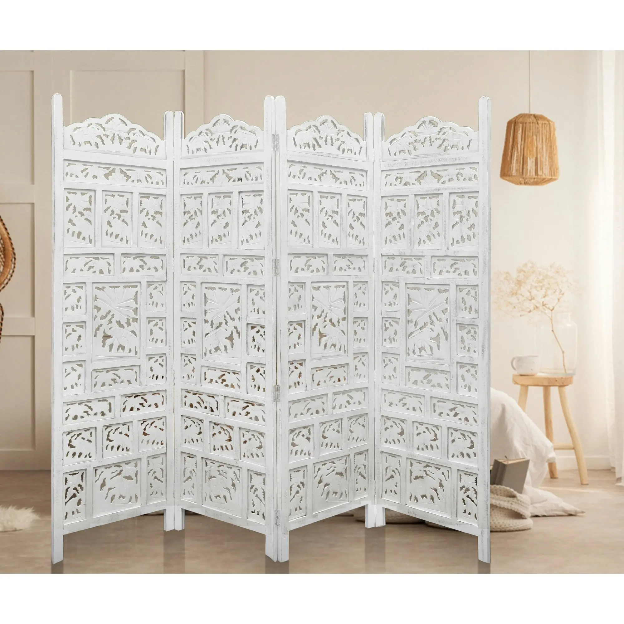 Elephant Room Screen Divider White