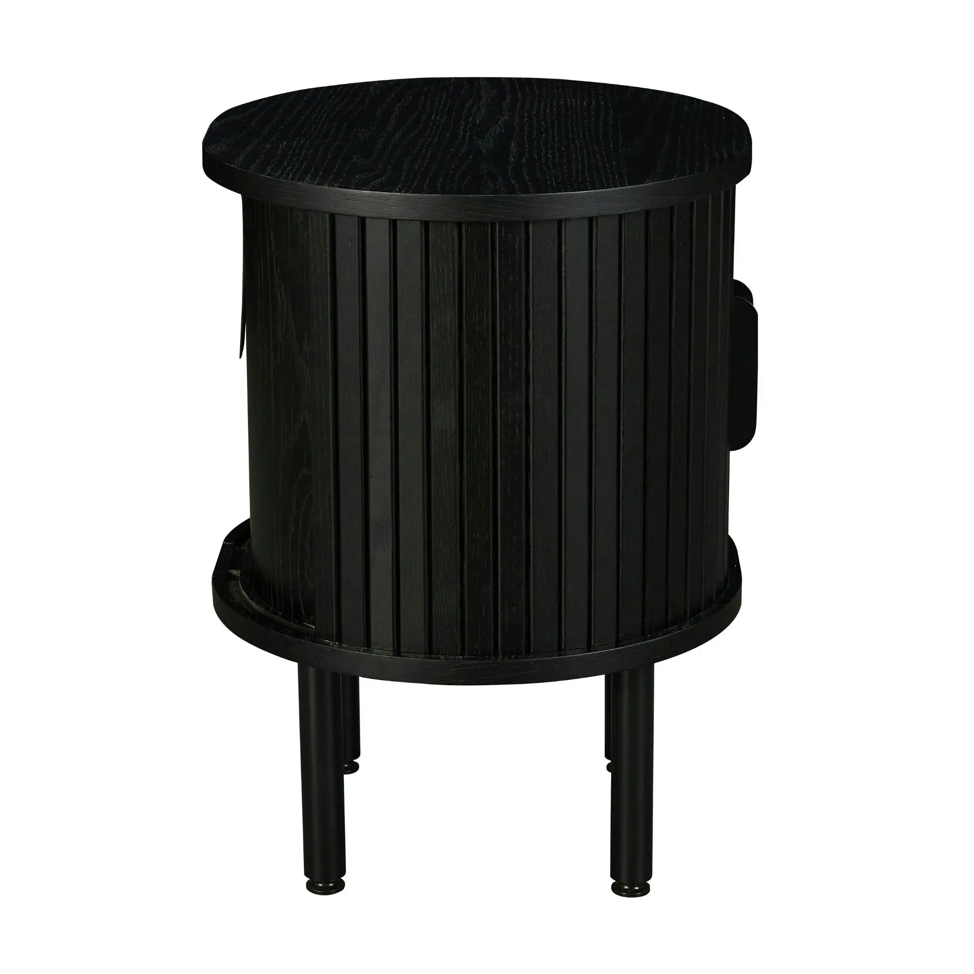 Alamein Dania 45cm Round Side Table Black