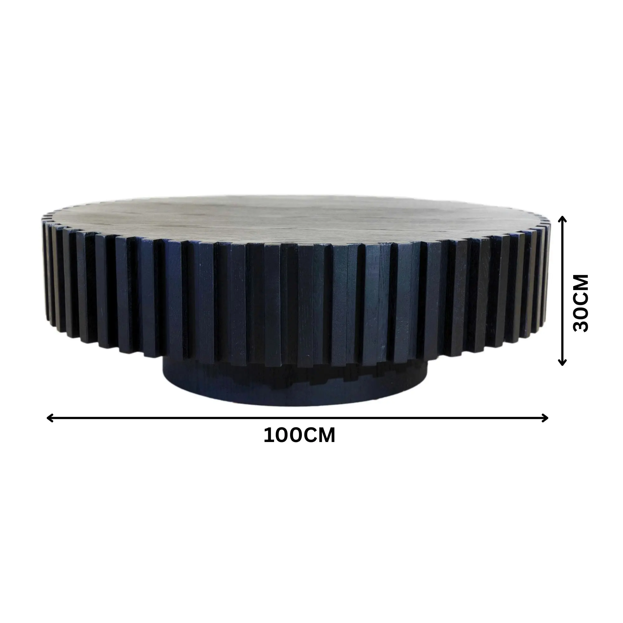 Alicia 100cm Wooden Round Coffee Table