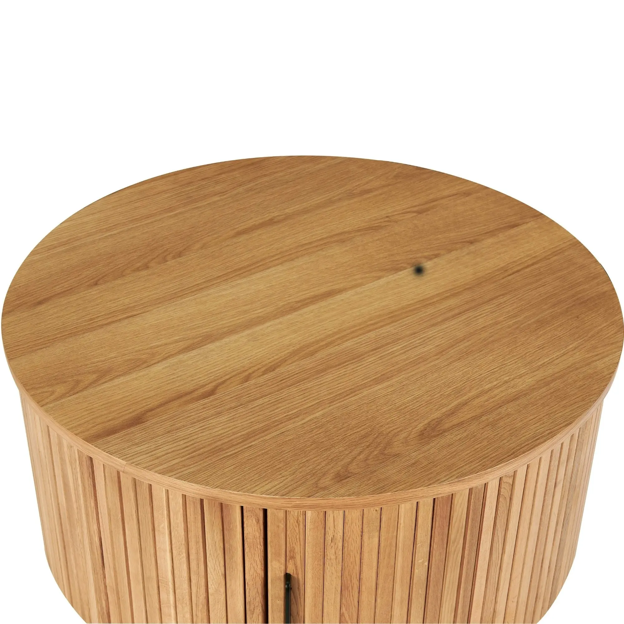 Norman 80cm Timber Round Coffee Table Natural