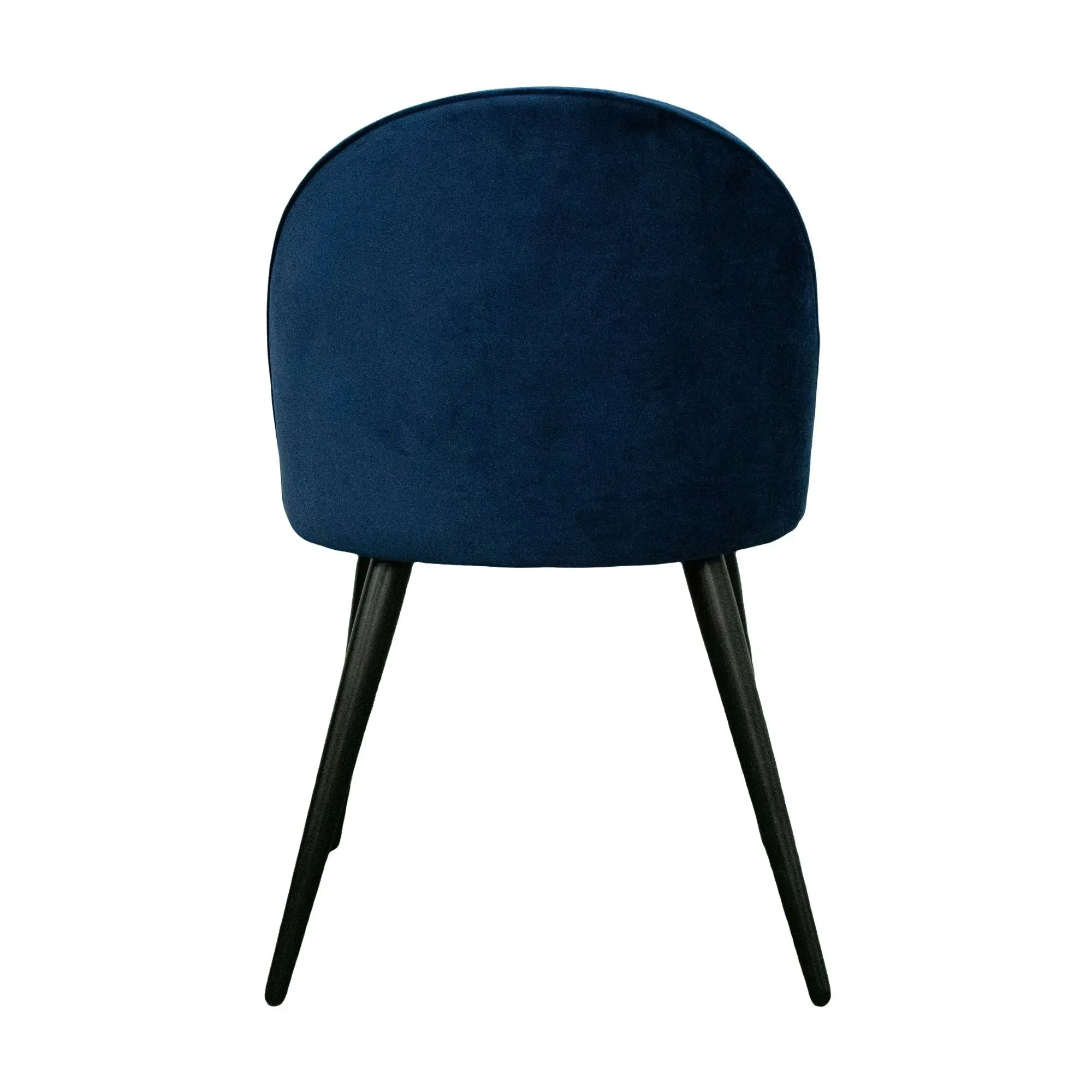 Emilie 4pc Set Velvet Fabric Dining Chair Navy