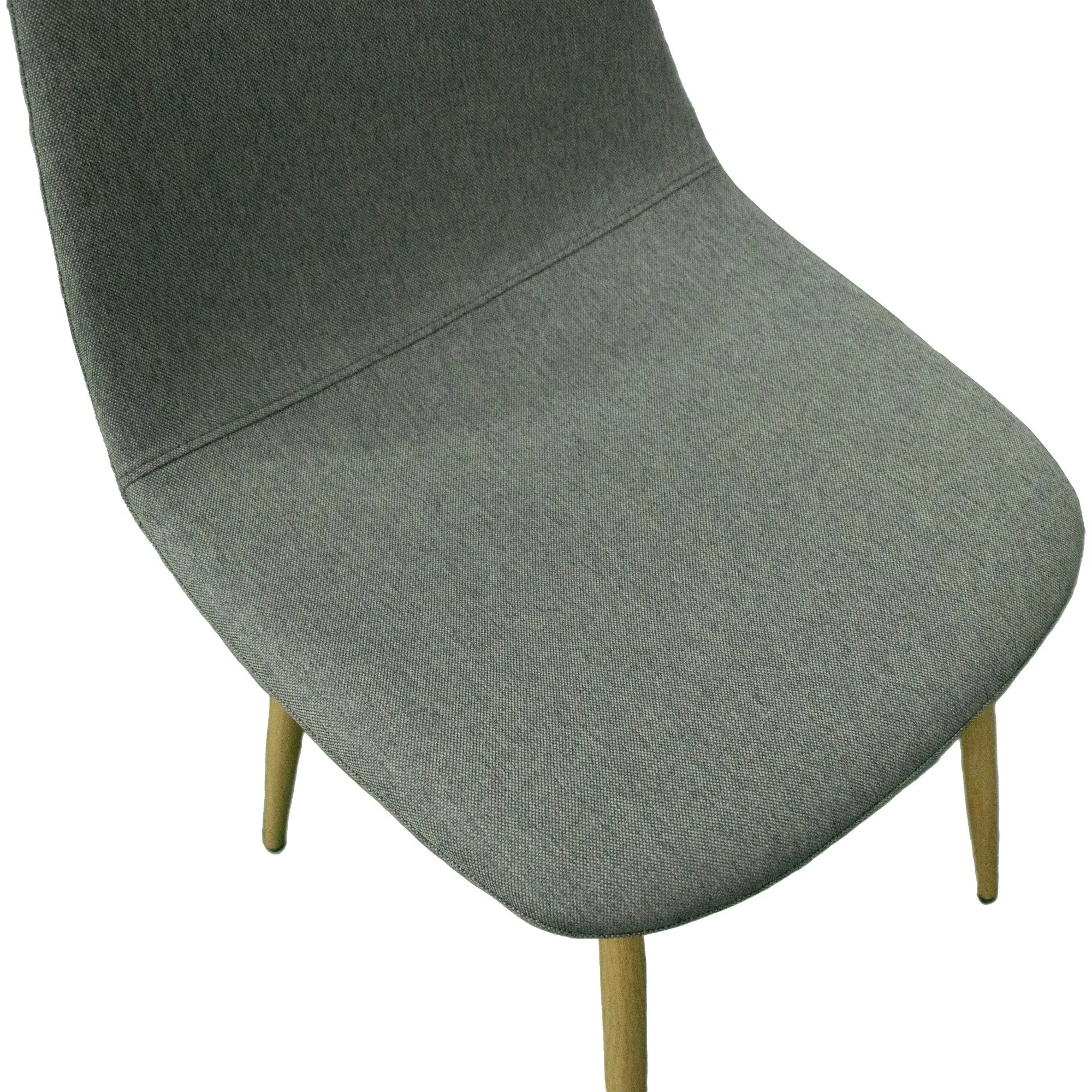 Milford 4pc Set Fabric Dining Chair Light Grey