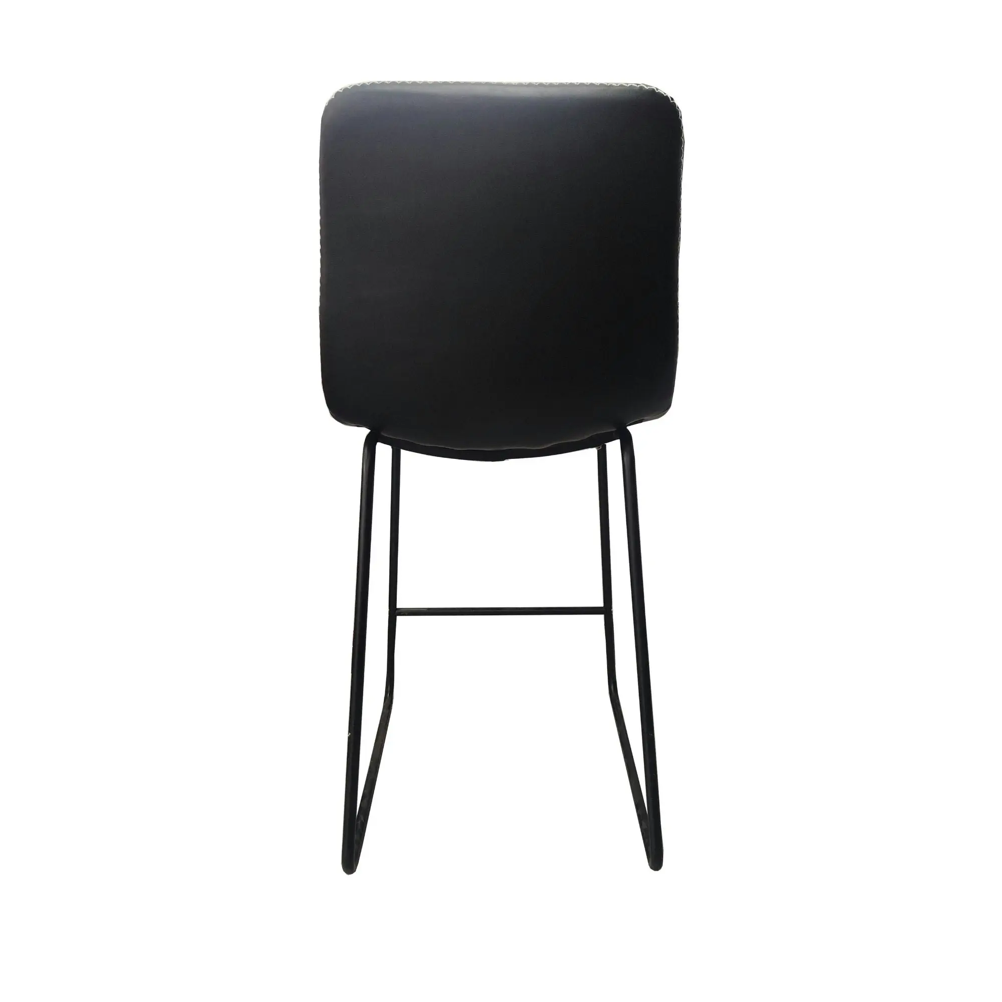 Phoenix 4pc Set Barstools Faux Leather Black