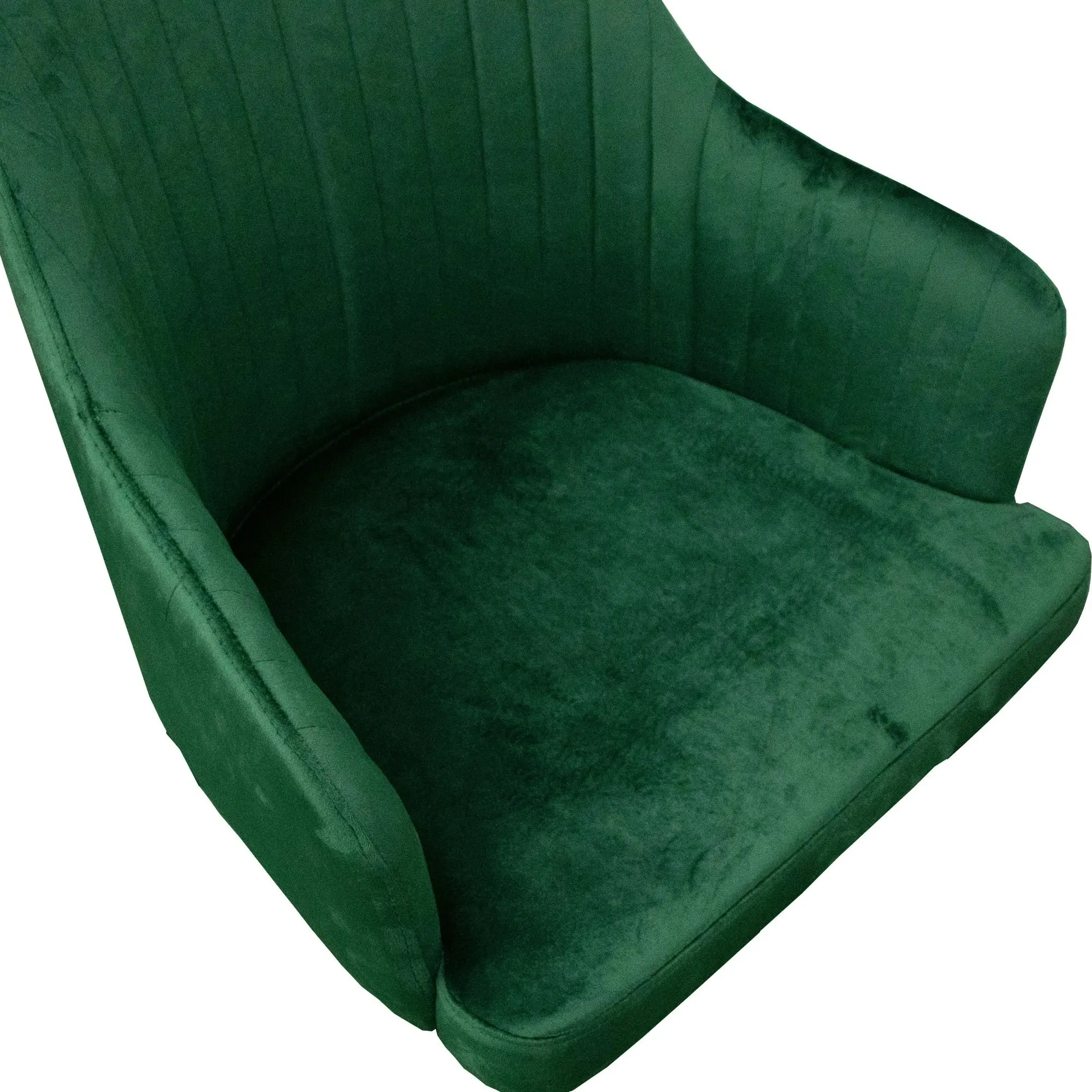 Shogun 2pc Set Velvet Fabric Dining Chair Green