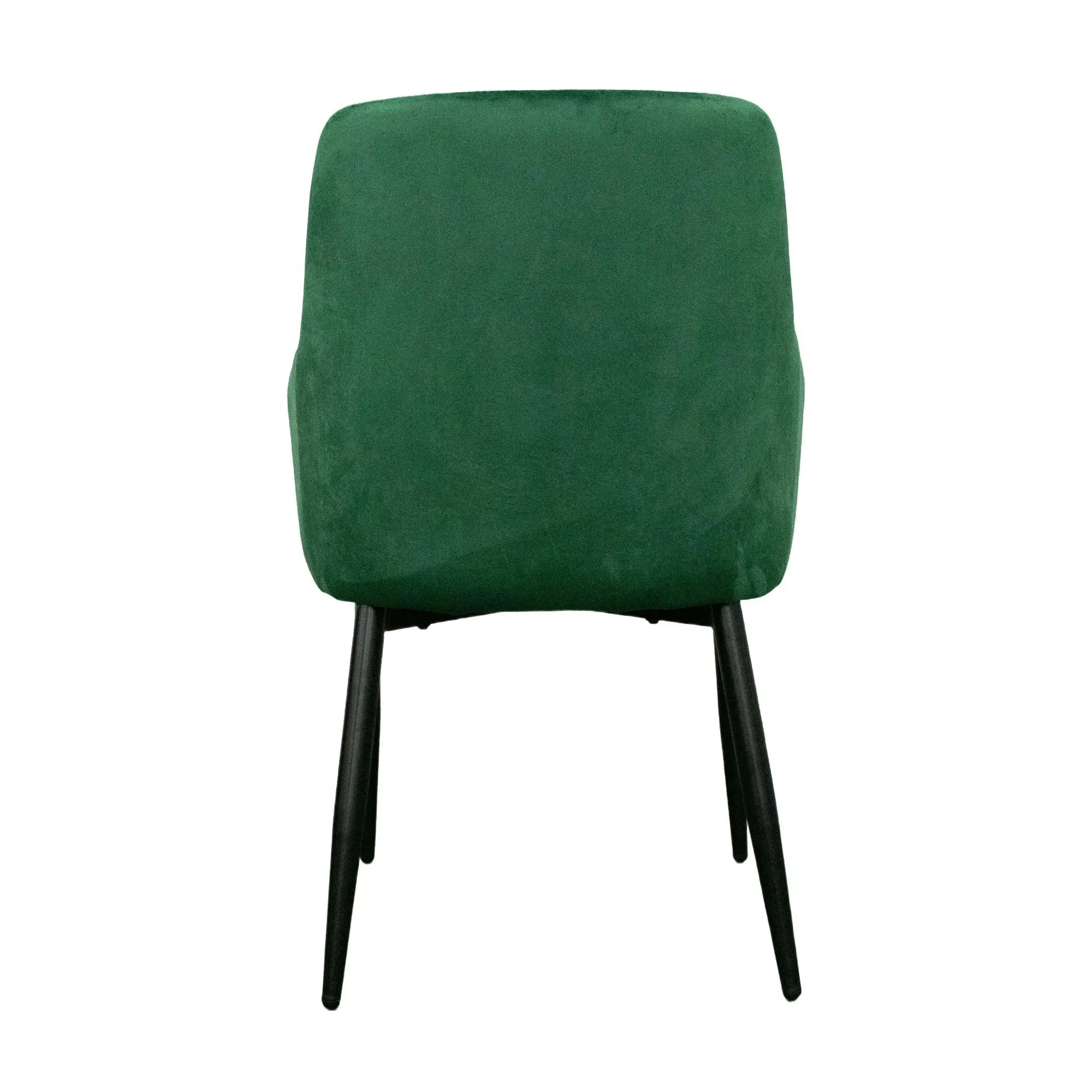 Shogun 2pc Set Velvet Fabric Dining Chair Green