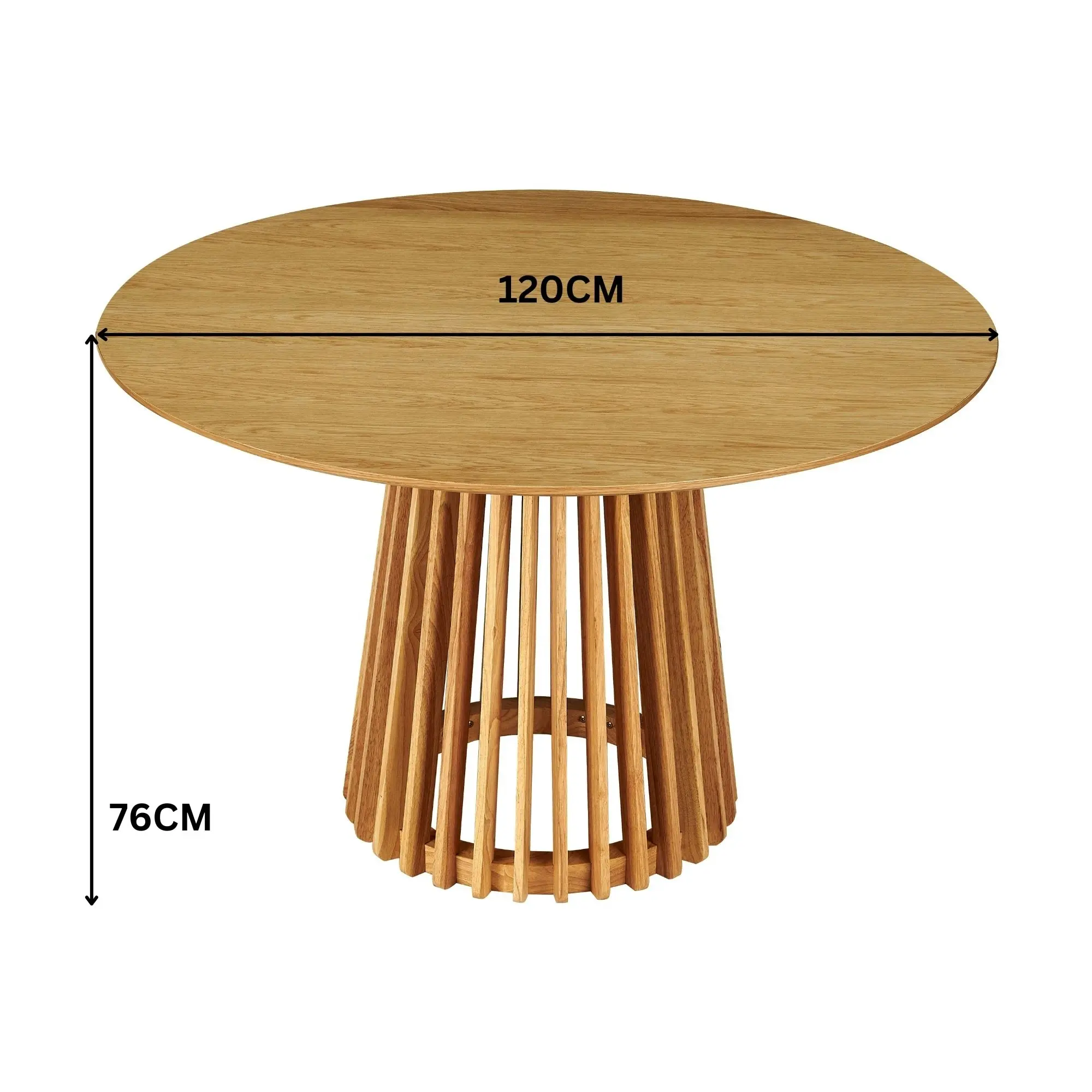 Dayton Torento 120cm Round Dining Table Natural