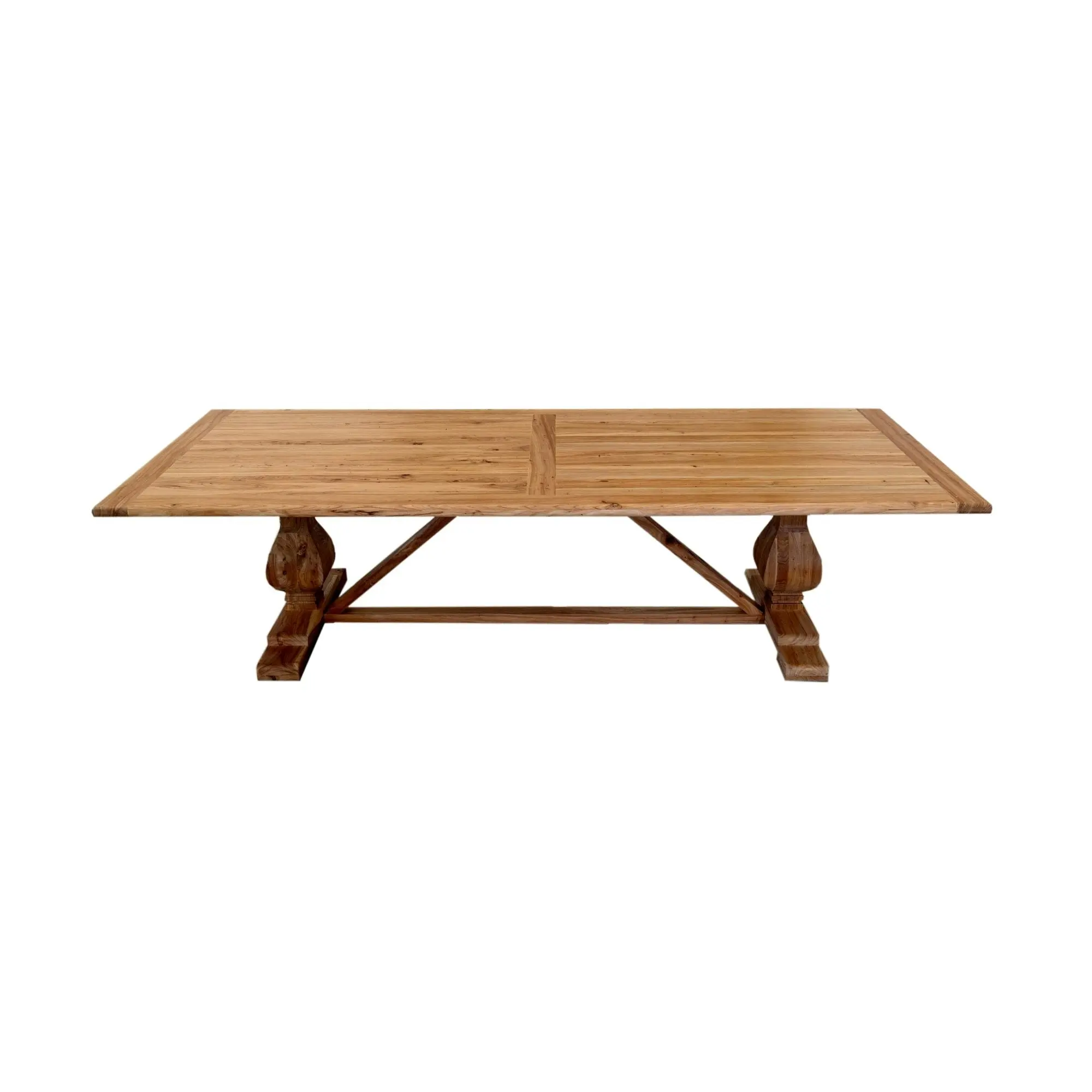 Cassie 300cm Reclaimed Elm Wood Dining Table Natural