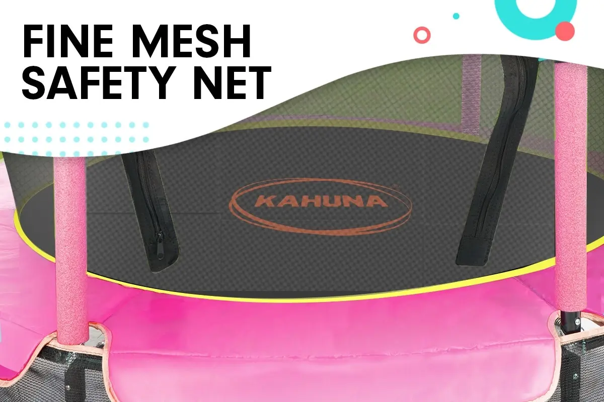 Kahuna Mini 4.5 ft Trampoline Yellow Pink