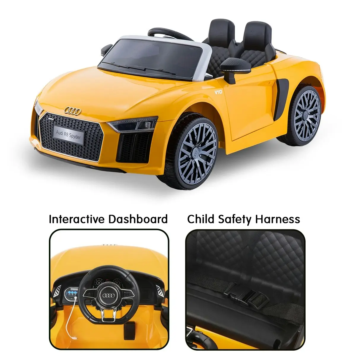 R8 Spyder Audi Licensed Kids Electric Ride On Car Remote Control YL