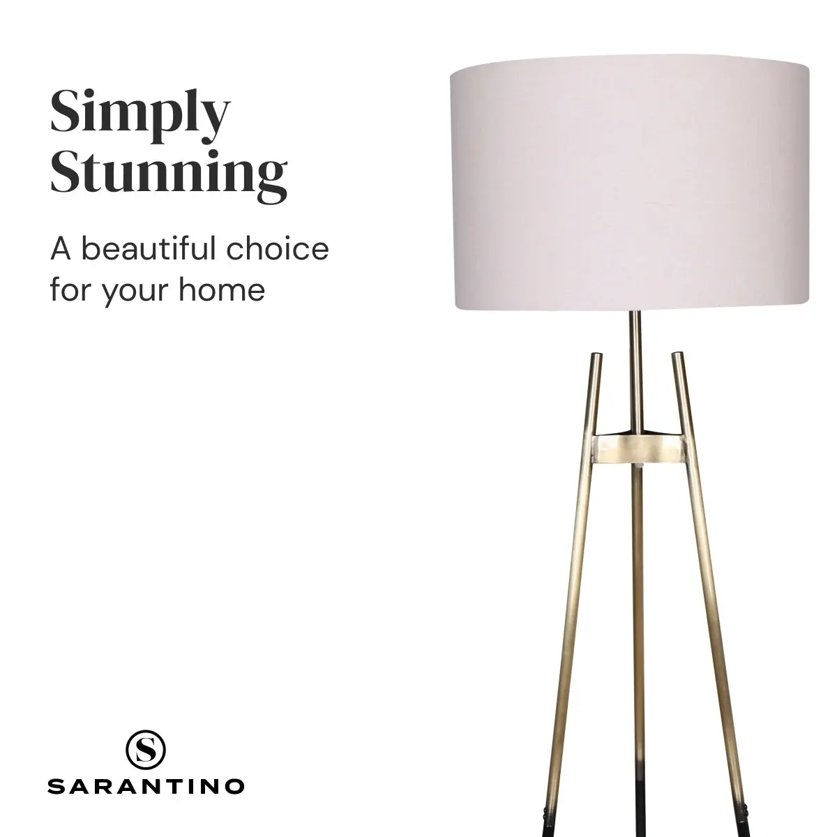 Sarantino Gradient Tripod Floor Lamp