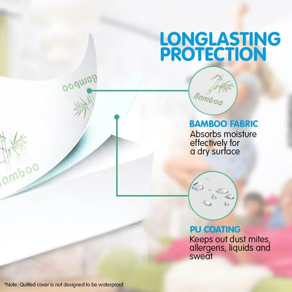 Laura Hill Bamboo Mattress Protector- King Single