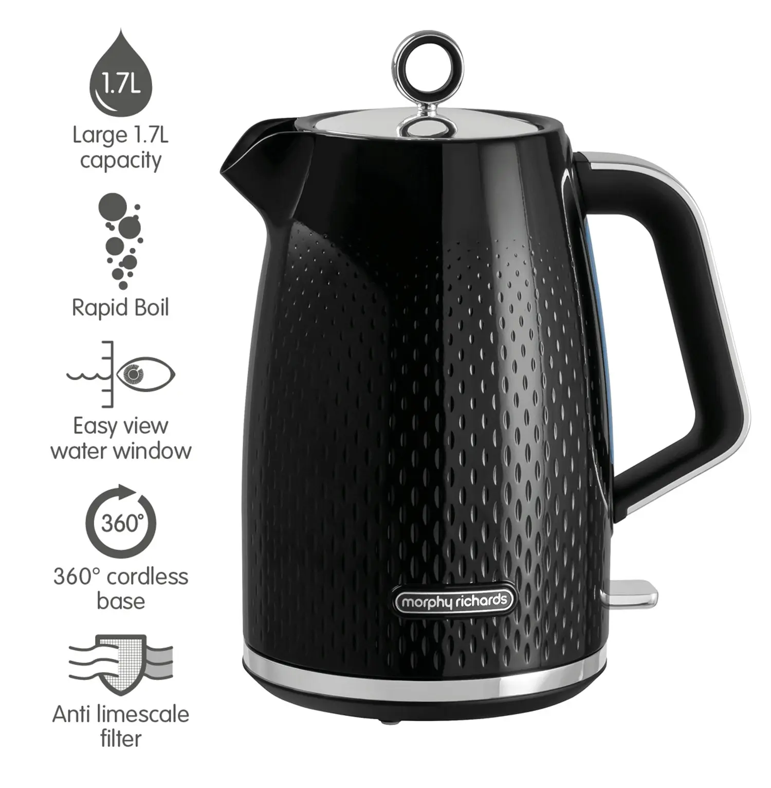 Morphy Richards Verve 1.7L Jug Kettle - Black