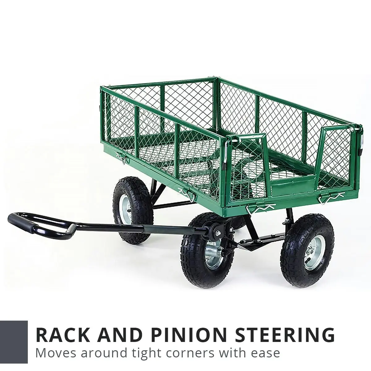 Garden Cart with Mesh Liner Lawn Folding Trolley