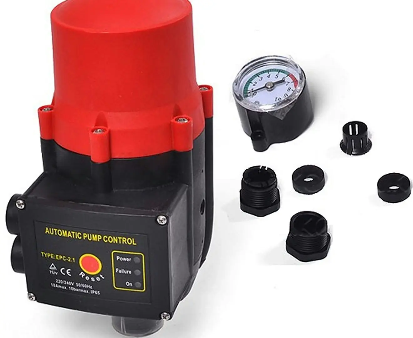 1x Automatic Water Pump Pressure Switch Controller - Red