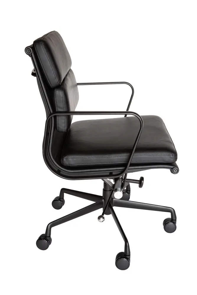 Replica Eames Mid Back Soft Pad Office Chair | All Black