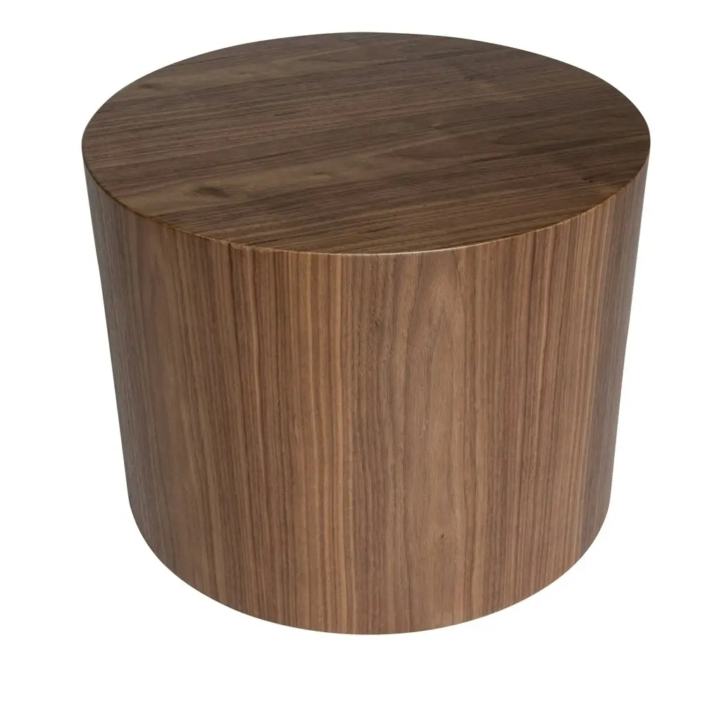 Woody Round Wood Side Table