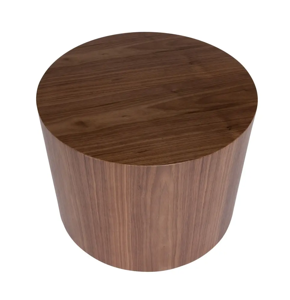 Woody Round Wood Side Table