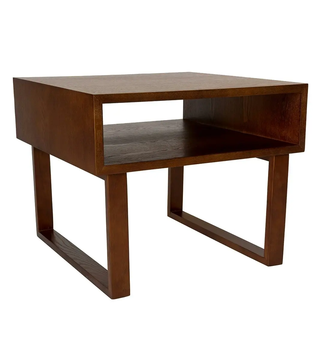 Olle Square Wood Bedside / Side Table