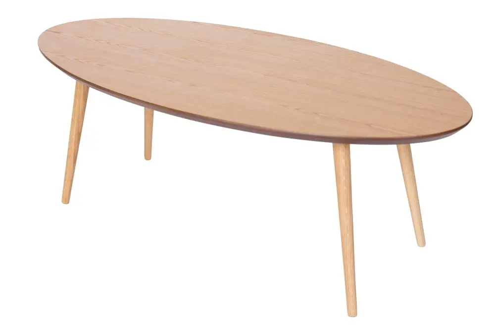 Stockholm Oval Wood Coffee Table