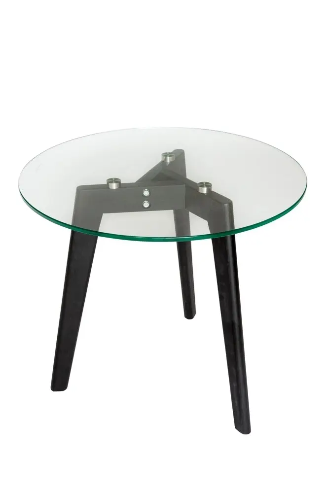 Stad Round Glass Side Table