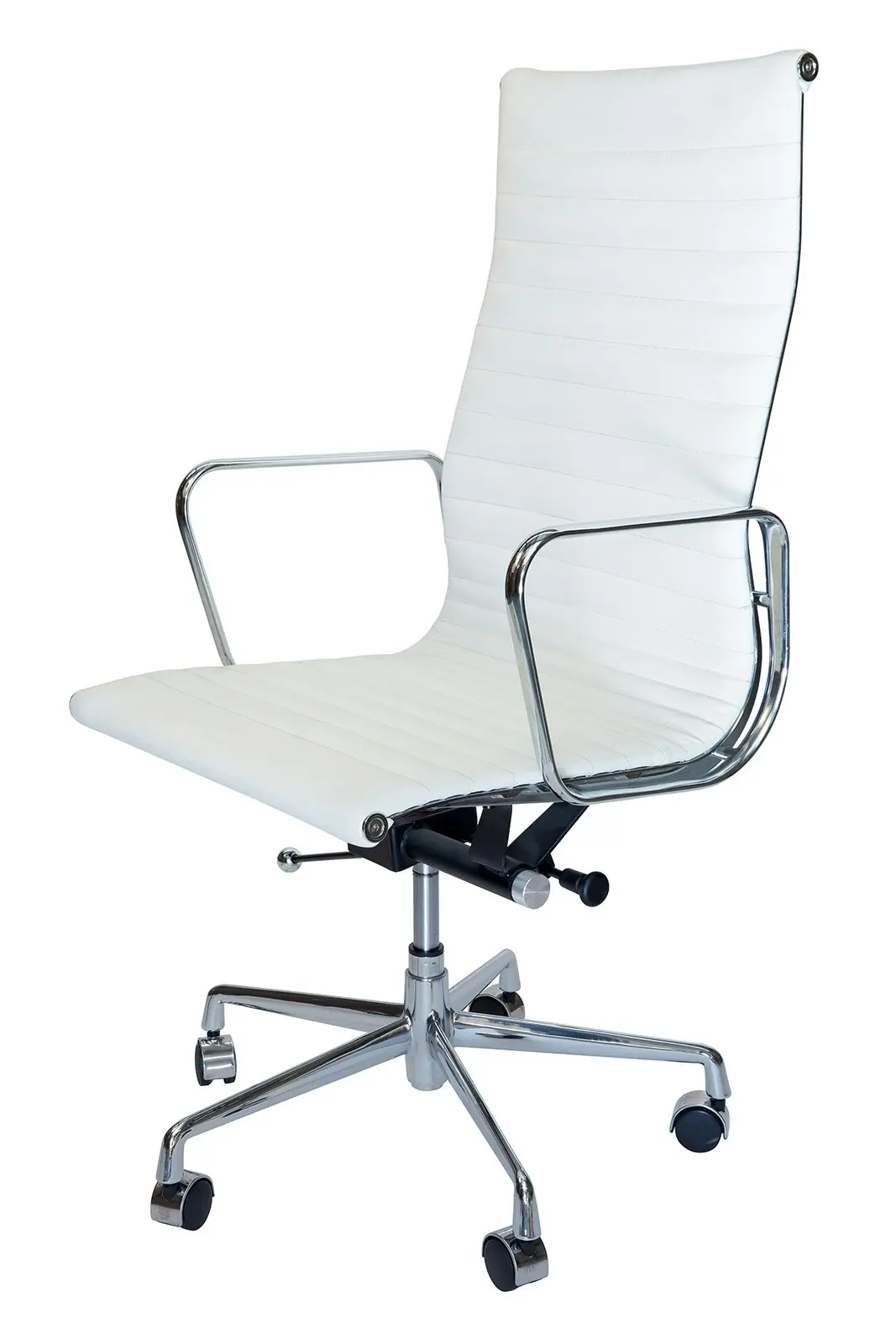 Replica Eames High Back Ribbed Leather Office Chair