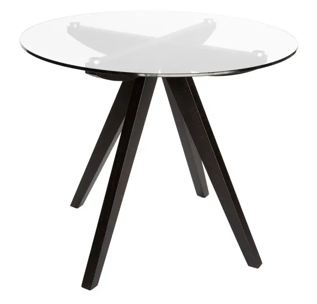 Amber Collection | Round Glass Dining Table | 90cm