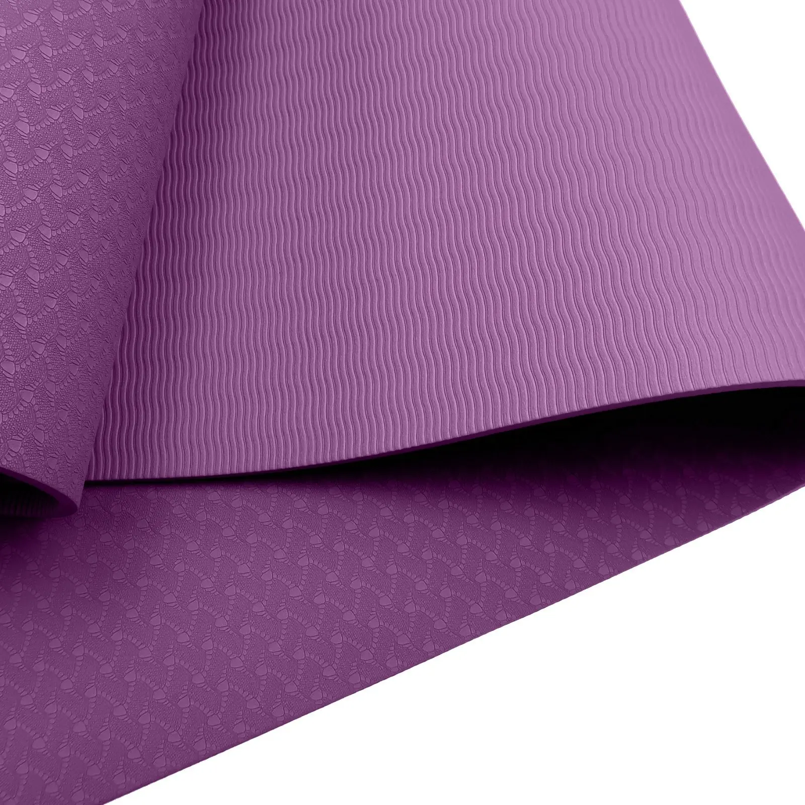 Powertrain Eco-Friendly TPE Yoga Pilates Exercise Mat 6mm - Purple