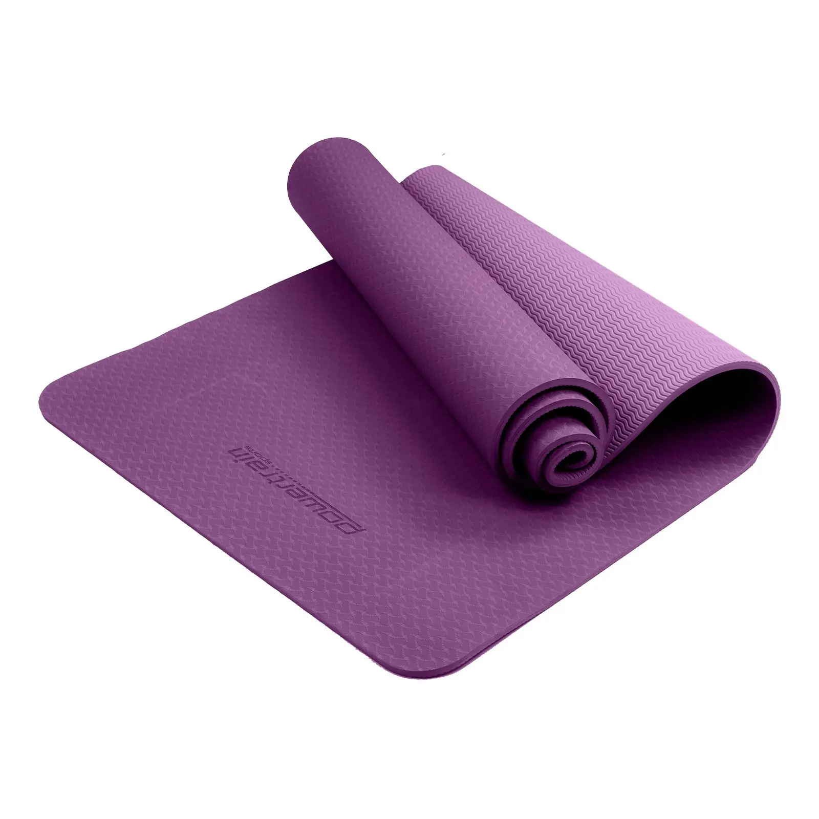 Powertrain Eco-Friendly TPE Yoga Pilates Exercise Mat 6mm - Purple