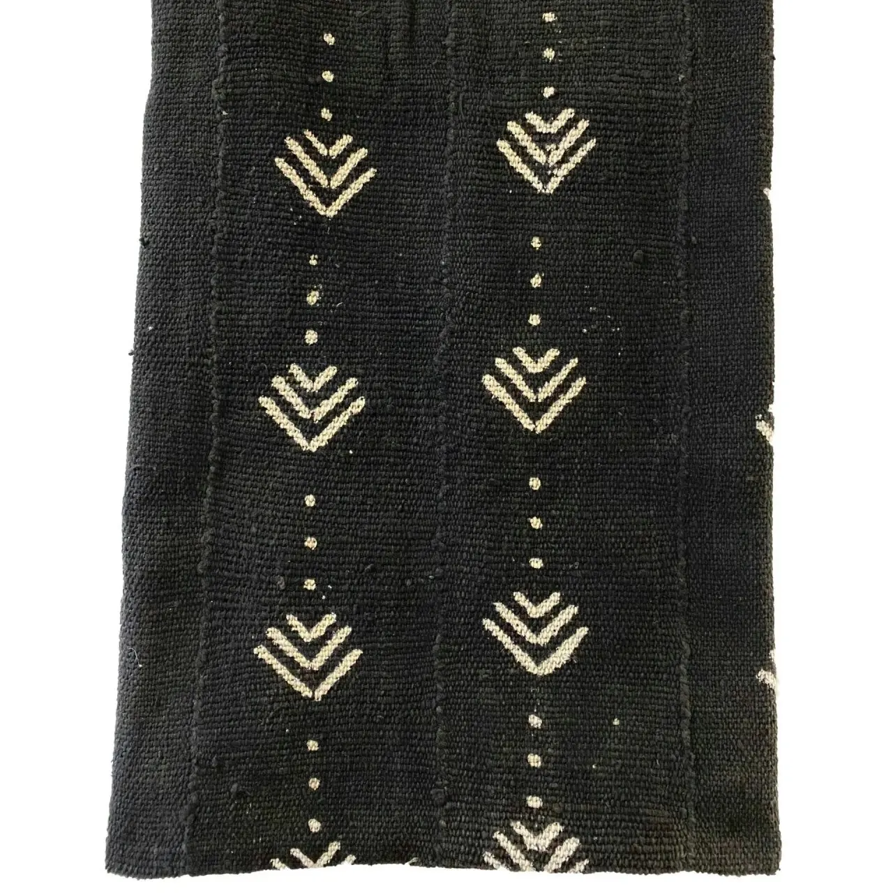 African Cargo Ebony Mud Cloth Throw