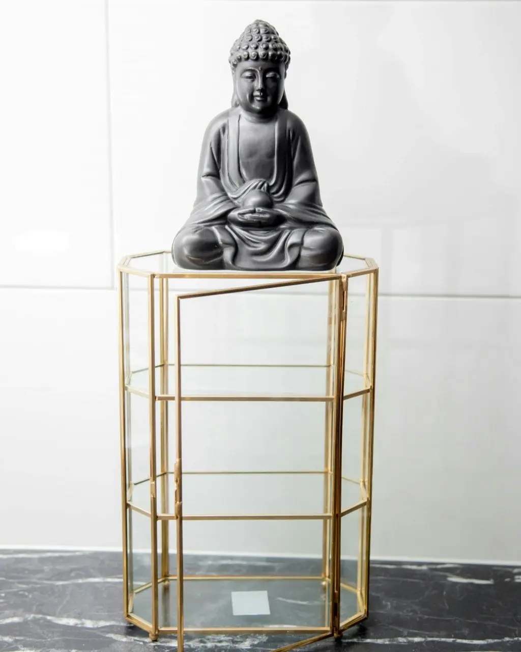 Zohi Interiors Brass & Glass Display Case