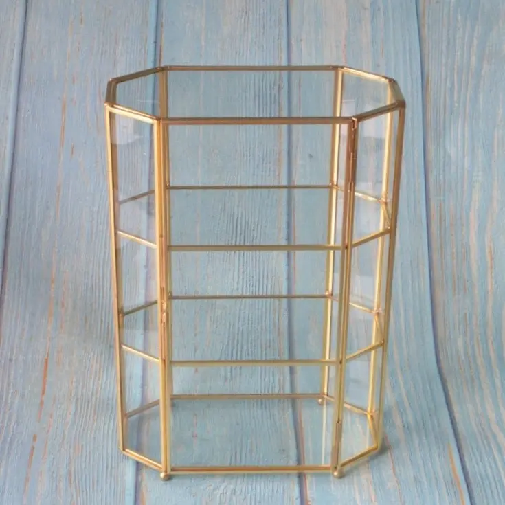 Zohi Interiors Brass & Glass Display Case