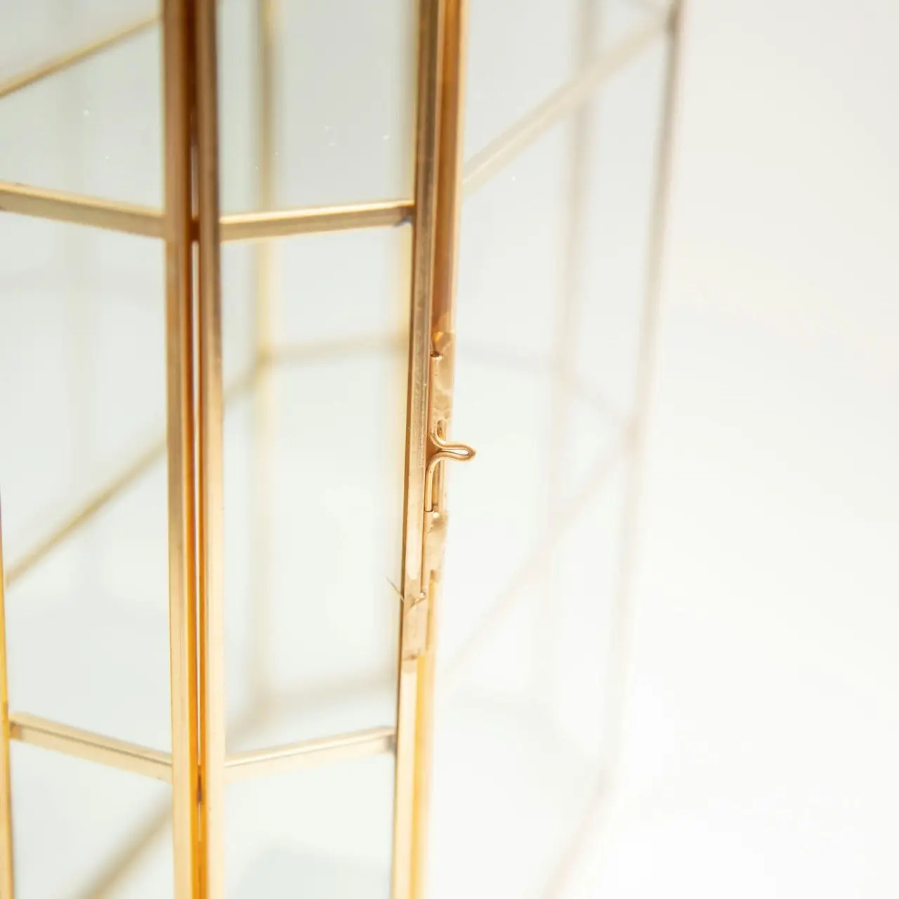 Zohi Interiors Brass & Glass Display Case