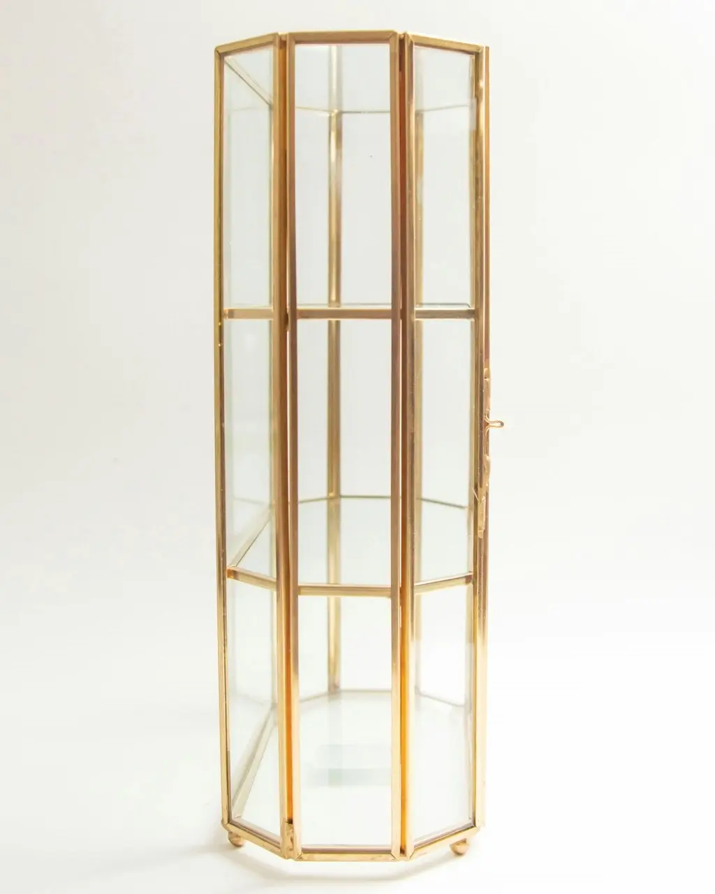 Zohi Interiors Brass & Glass Display Case