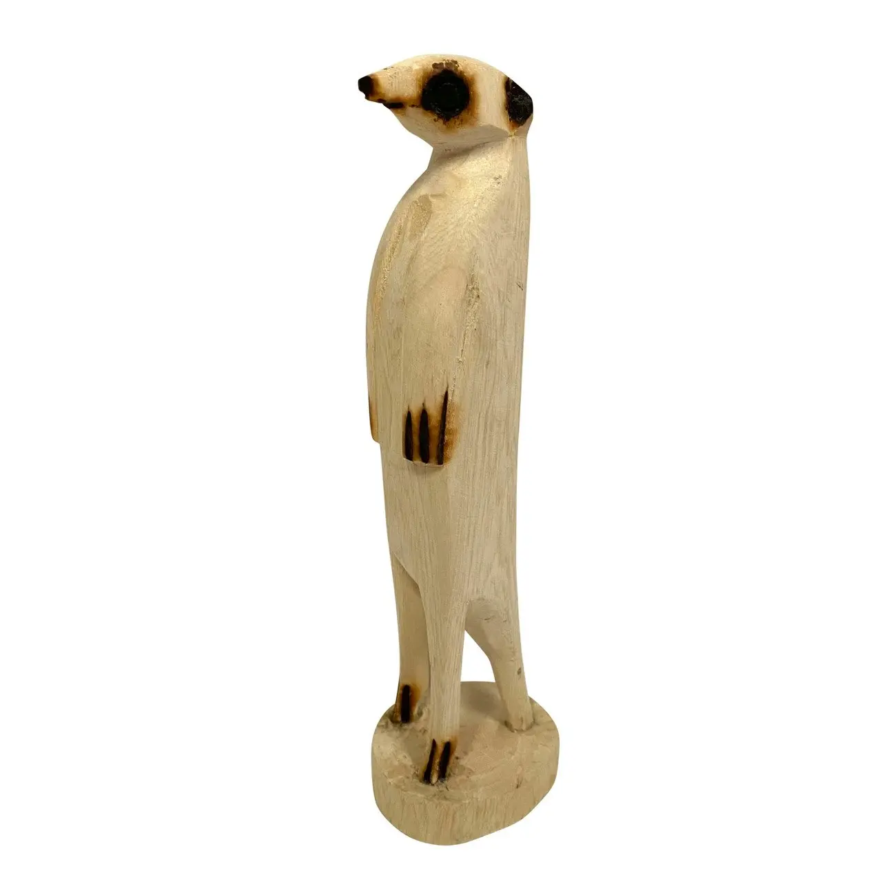 African Cargo Hand Carved Jacaranda Meerkat