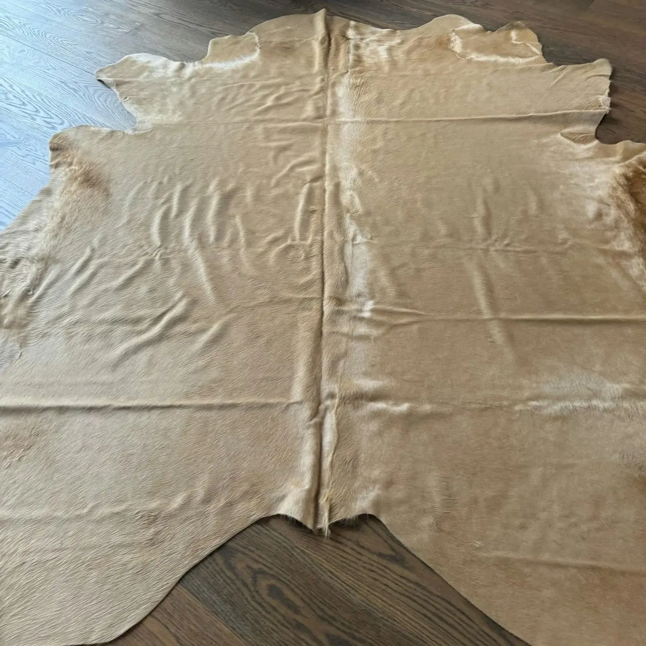 NSW Leather ** Clearance ** Ecru Dyed Cow Hide Rug