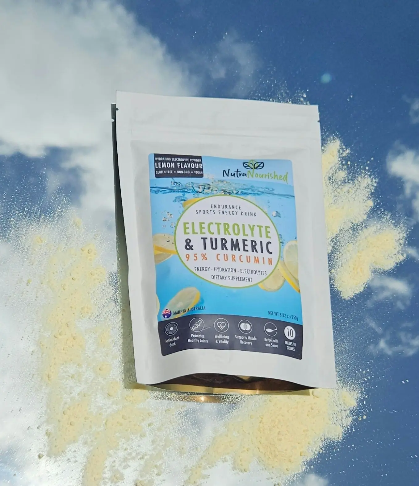 Electrolyte Powder & 95% Pure Organic Curcumin from Turmeric - 🍋  Lemon Flavour