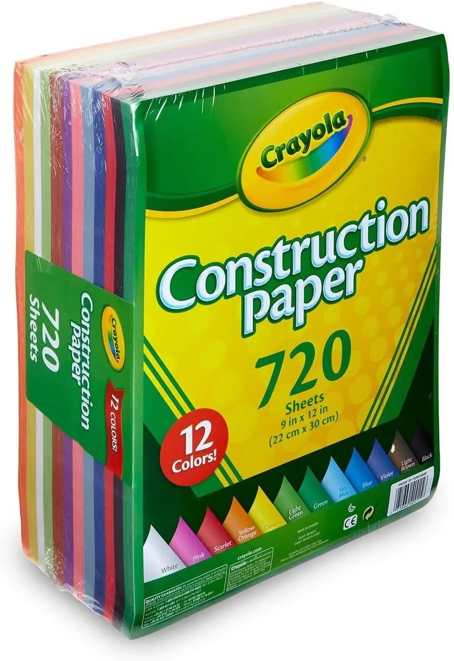 Crayola Construction Paper 720 Sheets