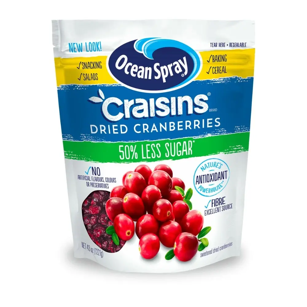 Ocean Spray Reduced Sugar Craisins Dried Cranberries 1.2kg